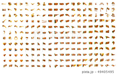 very big collection of vector flags of the Sri Lanka 49405495