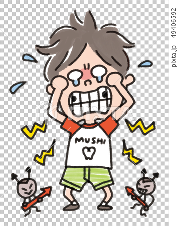 Child trouble _ tooth decay 49406592