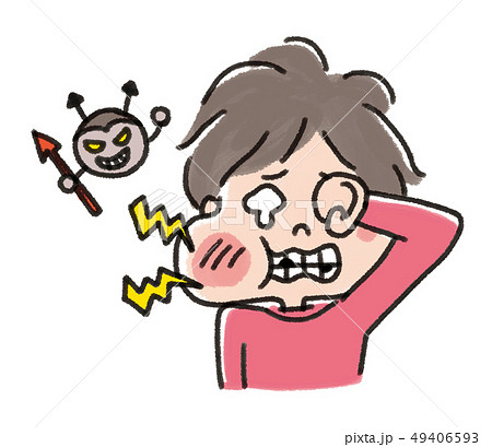 子供のトラブル_虫歯 49406593