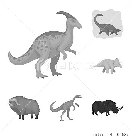 Isolated object of animal and character sign. Set of animal and ancient stock symbol for web. Isolated object of animal and character sign. Set of animal and ancient stock symbol for web. 49406687