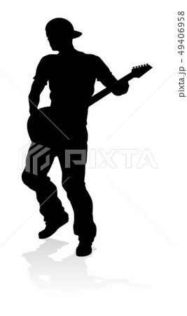 Musician Guitarist Silhouette 49406958