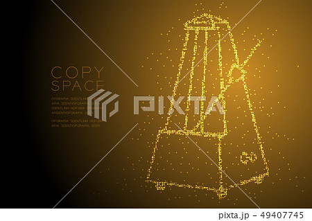 Abstract Geometric Bokeh circle dot pixel pattern 49407745