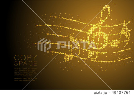 Abstract Geometric Bokeh circle dot pixel pattern 49407764