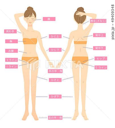 Female whole body hair loss site 04 - Stock Illustration [49409348] - PIXTA