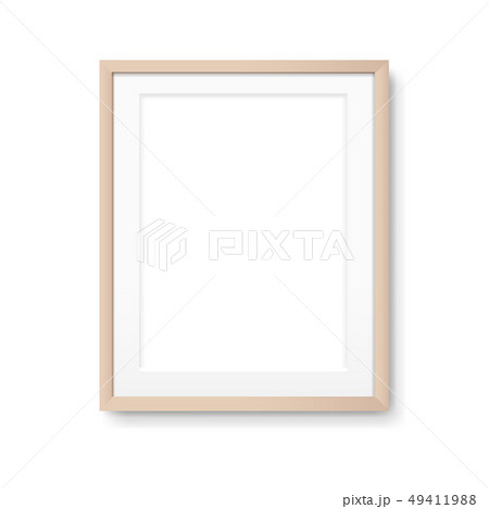 Wood Picture Frame Isolated 49411988