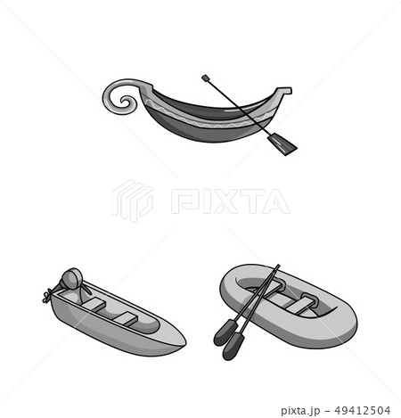 Isolated object of sail and sea icon. Set of sail and regatta stock vector illustration. 49412504