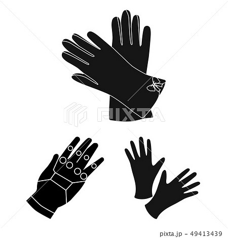 Vector illustration of knitted and keeper logo. Set of knitted and hand  vector icon for stock. 49413439