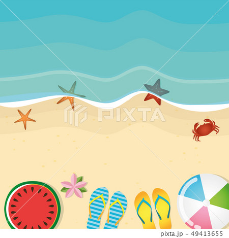 different beach utensils summer holiday background different beach utensils summer holiday background 49413655