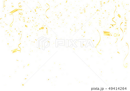 confetti and gold ribbons. 49414264