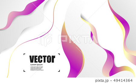 Abstract gradients blue and gold waves 49414364