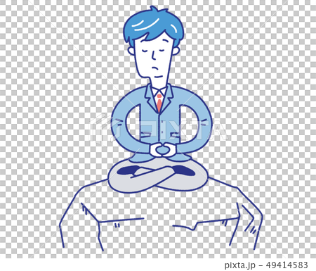 サラリーマン　新入社員　新社会人　イラスト 49414583