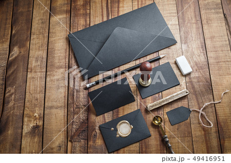 Blank black stationery Blank black stationery 49416951