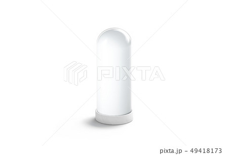 Blank white matt glass flask for flowers mockup, Blank white matt glass flask for flowers mockup, 49418173