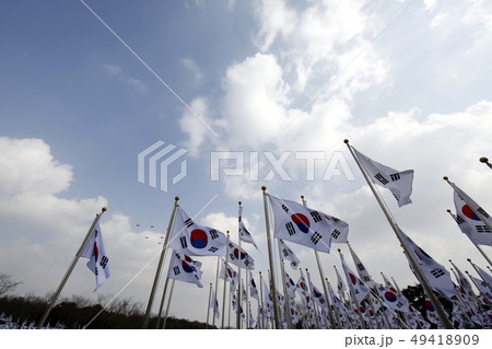 太極旗 独立記念館 空 49418909