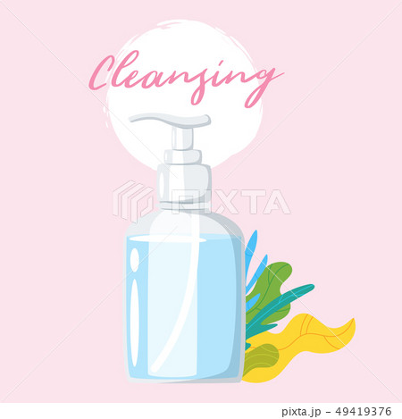 cosmetic care product in bottle 49419376