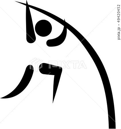 Pole vault icon 49420452