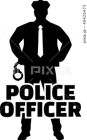Police officer silhouette 49420473