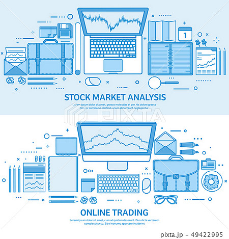 Market trade business. Trading platform account. Make money online. Analysis and investing. Flat Market trade business. Trading platform account. Make money online. Analysis and investing. Flat 49422995