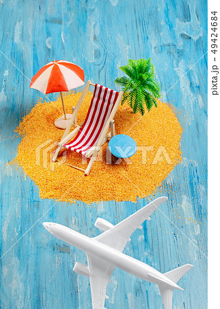 Aircraft and dream island Aircraft and dream island 49424684