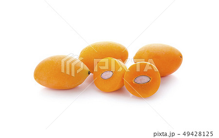 sweet Marian plum thai fruit isolated on white 49428125