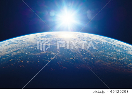 地球と太陽のイラスト素材
