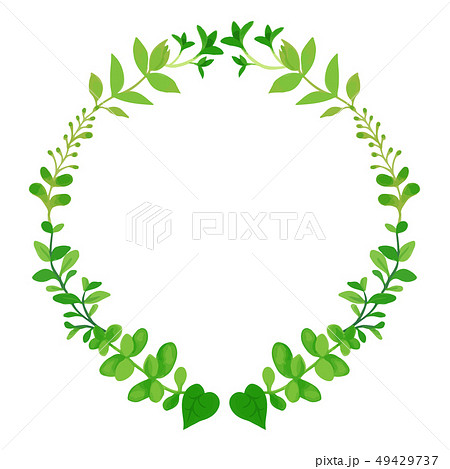 Leaf Wreath Illustration Stock Illustration