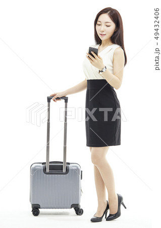 旅行 ビジネスウーマン ビジネス 49432406