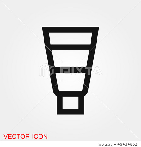 Tube container for cream icon vector sign symbol for design Tube container for cream icon vector sign symbol for design 49434862