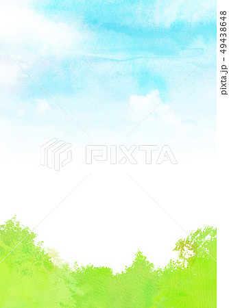背景素材　空　葉　テクスチャー 49438648