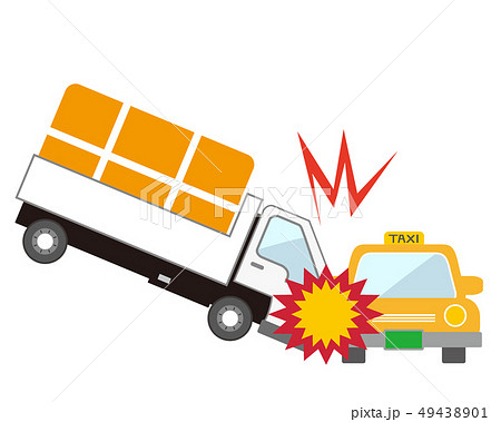 車 自動車 運転 トラック 事故 交通事故 クラッシュのイラスト素材 49438901 Pixta