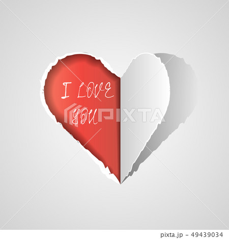 vector illustration hearts on the light grey 49439034