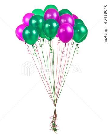 color balloons on a white color balloons on a white 49439040