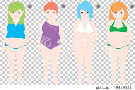 擔心捏肚皮的女人 擔心捏肚皮的女人 49439531