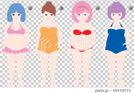 Women who are worried about pinching their belly meat Women who are worried about pinching their belly meat 49439533