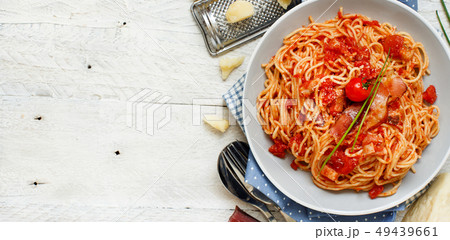 Spaghetti alla amatriciana 49439661