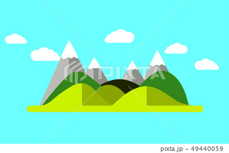 Nature with mountains, rivers And beautiful sky Nature with mountains, rivers And beautiful sky 49440059
