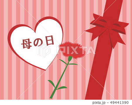 イラスト素材：母の日メッセージカード風 49441390