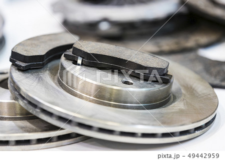 Metal spare parts for cars new shot close-up. 49442959