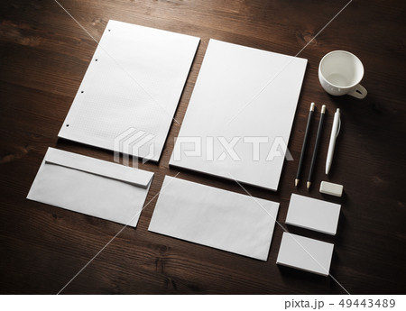 Blank corporate stationery 49443489