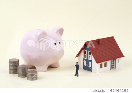 貯金箱 コイン 家 49444192