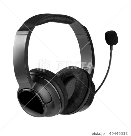 Helpdesk headset. Isolated on white background Helpdesk headset. Isolated on white background 49446338