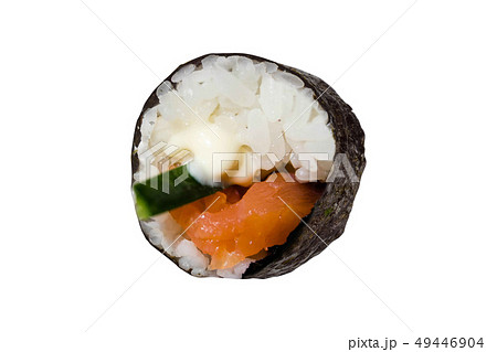 sushi roll isolated on white 49446904