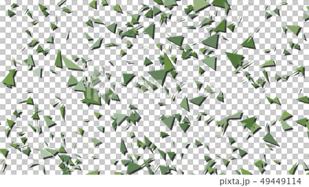 CG粒子綠色三角形與陰影 CG粒子綠色三角形與陰影 49449114