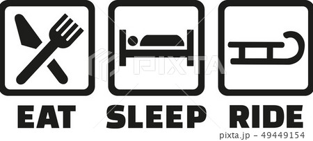 Sledding eat sleep ride Sledding eat sleep ride 49449154