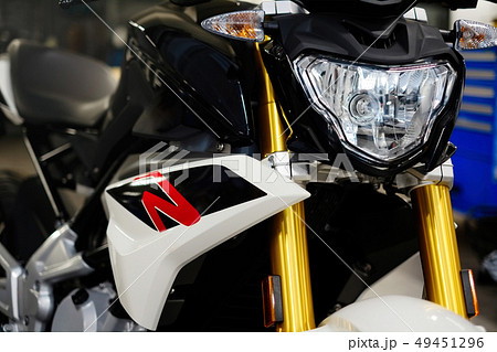 Modern motorcycle headlights. Modern luxury 49451296