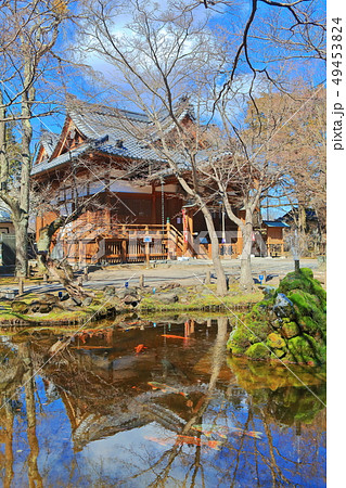 【長野県】晴天下の小諸城址　懐古神社 49453824
