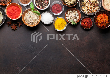 Set of various spices and herbs Set of various spices and herbs 49453921