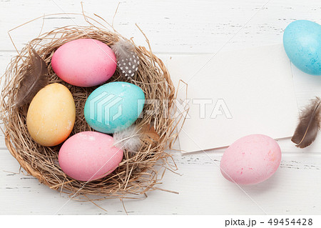 Easter greeting card 49454428