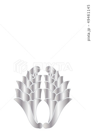 武将家紋銀グラデーション大友宗麟 49461145