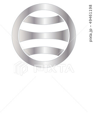 武将家紋銀グラデーション伊達政宗 49461198